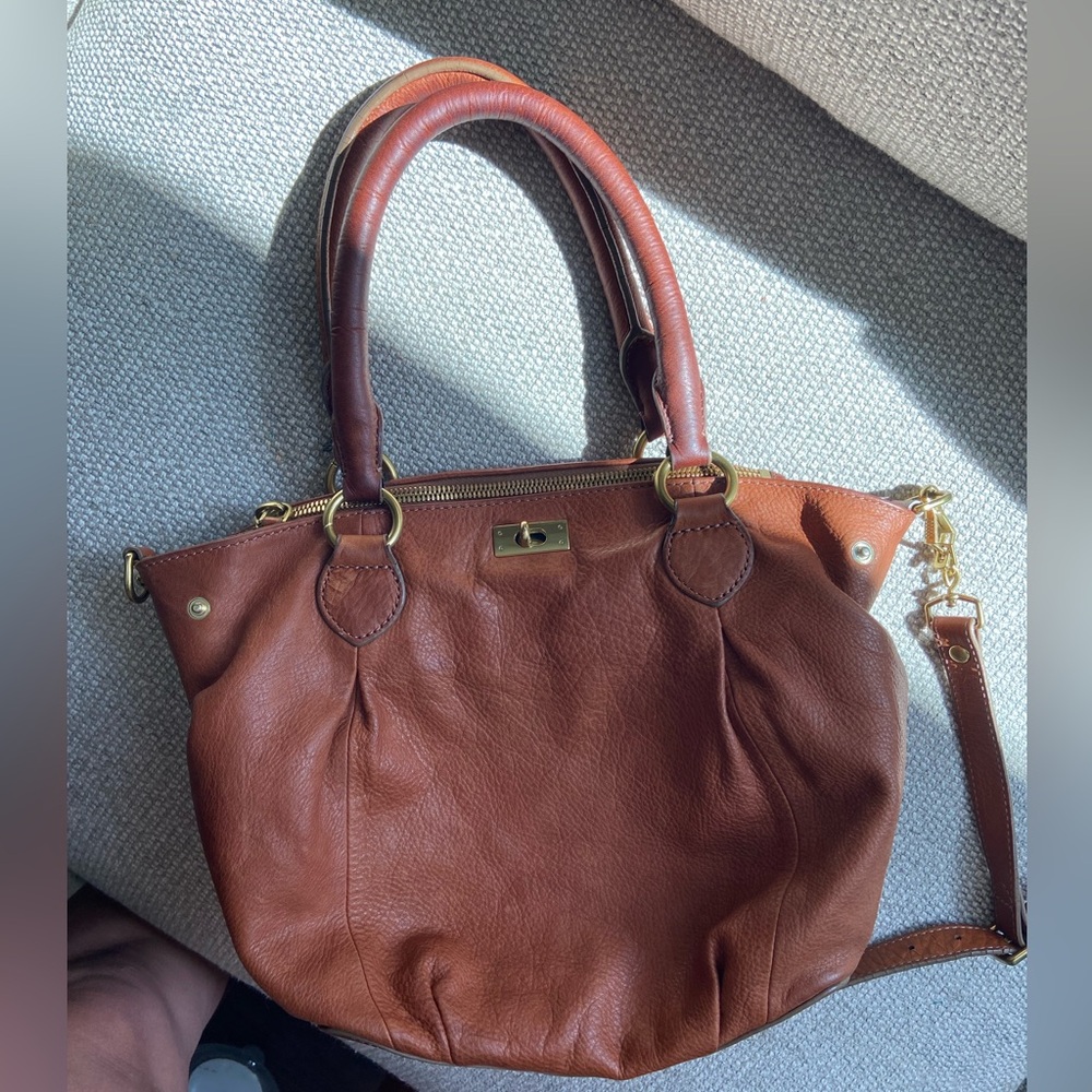 J.Crew Leather Satchel Crossbody
